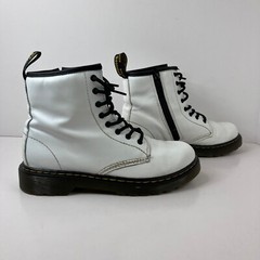 Dr. Martens White Smooth Leather Lace Up Combat Boots Women’s 5 Men’s 4 1460J