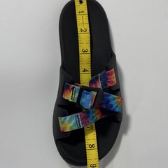 Chaco Strappy Sandal Black Multicolor Tie Dye Unisex Kids Adjustable Strap