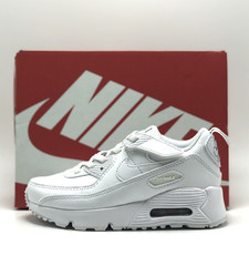 *NEW* Pre-School Kids Nike Air Max 90 EasyOn (PS) White/Silver (HF6357 102) 👍
