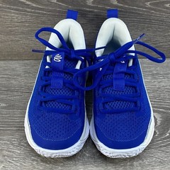 New Under Armour Stephen Curry Flow 8 Royal Blue/White 3023528-402 Kids Size 11
