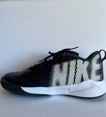 Size 5 Youth- Nike Team Hustle Quick 2 Low Athletic Shoes Black/White