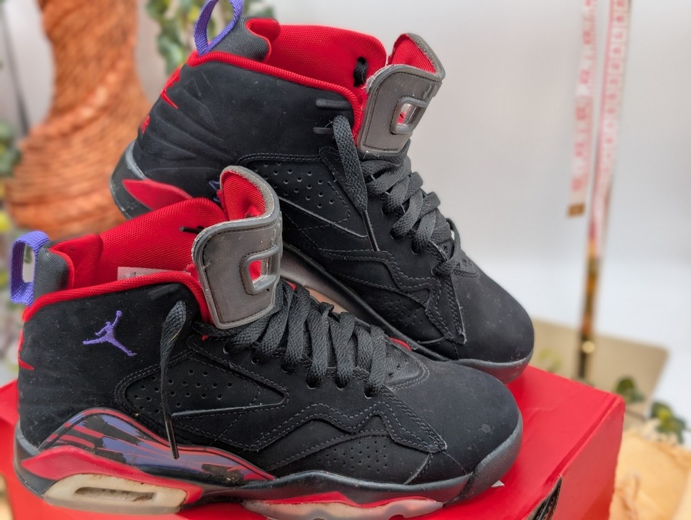 Jordan MVP (GS) Unisex Kids 5Y Basketball High Top Black/Red/Purple DZ5577-006