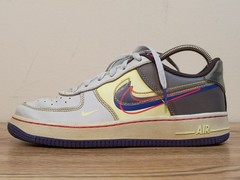 Nike Air Force 1 Low GS Dunk Youth CT1628-001 Gray Athletic Shoes Size 5.5Y
