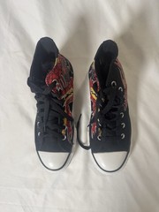 RARE Converse Chuck Taylor Dragon Flame High Top Youth Size 2 NWB