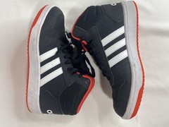 Adidas Hoops Mid Youth 6 Black White Basketball Streetwear Athletic Style