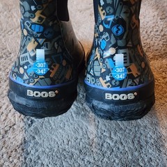 Bogs Boots K Classic Construction Kids Size 11 Winter Rain 30 Degree Blue
