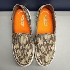 Sperry Top-Sider Sneakers Youth US Size 2M Multi Camouflage Memory Foam Slip On