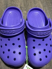 Crocs Classic Clog Purple Lightweight Slip-On Footwear Unisex Size J4