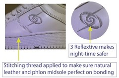 Rainy day Kids leather White Magic Tape non-slip 13C-5.5Y AJ SB AF school light