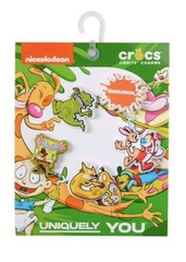 Nickelodeon 5 Pack Crocs Jibbitz Charms SpongeBob, CatDog, Ren & Stimpy, + More