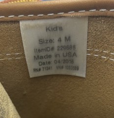 L.L. Bean Duck Boots Waterproof Brown Leather Rubber Lace-Up Unisex Kids 4