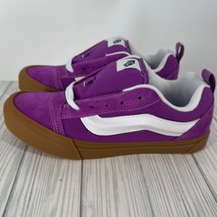 Vans Knu Skool Bright Gum Willowherb Purple Suede Skate Shoes VN000D2TE2T Kids 7