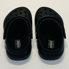 Crocs Dual Comfort Black Winter Lined Clogs Kids Toddler Size 7 C8 Slip On Shoes