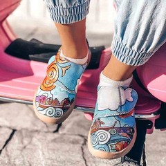 Kid Size UIN Slip On Shoes Canvas Comfortable Loafers „Ride the Wave“