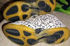 RARE!!! Nike Posite One (PS) Hey Penny white and black size 3y