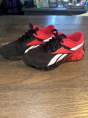 Reebok Shoes Youth 6 Zig Dynamica Athletic Sneakers Black Red Lace Up 28Y001