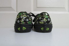Vans The Simpsons Kids Shoes Glow In The Dark Bart Black Multi Size 1 Unisex
