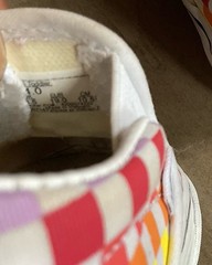 Vans Classic Shoe Slip On Checker Checkerboard Rainbow Multicolor Toddler Size 1