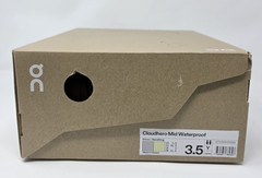 On Cloudhero Mid Waterproof Silver/Seedling Colorway Size 3.5 Youth Hiking NWB