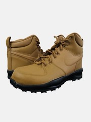 Nike Manoa Leather Boots (GS) Wheat/Black BQ5372-700 Unisex Youth Size 5.5Y