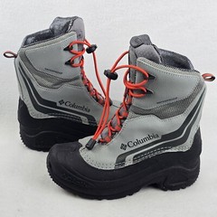 $70 Columbia Bugaboot Plus IV Omni-Heat 400g Snow Boots Kids 3 Gray BY5955-036