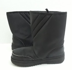 Rugged Exposure #4092 Black Insulated Faux Fur Lined Calf Snow Boots Child 13