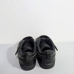 Nike Court Borough Size 3Y Mid 2 Triple Black Kids Sneakers BQ5451-001