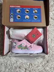 Heelys PRO 20 Prints HKC Hello Kitty Pink Wheeled Canvas Sneakers Kids US 5