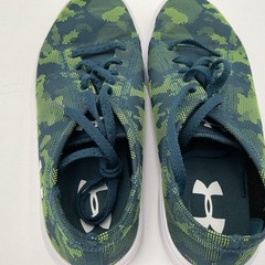 Under Armour Kickit 2 Low Utility Youth Sneakers Green Camouflage Size 5Y