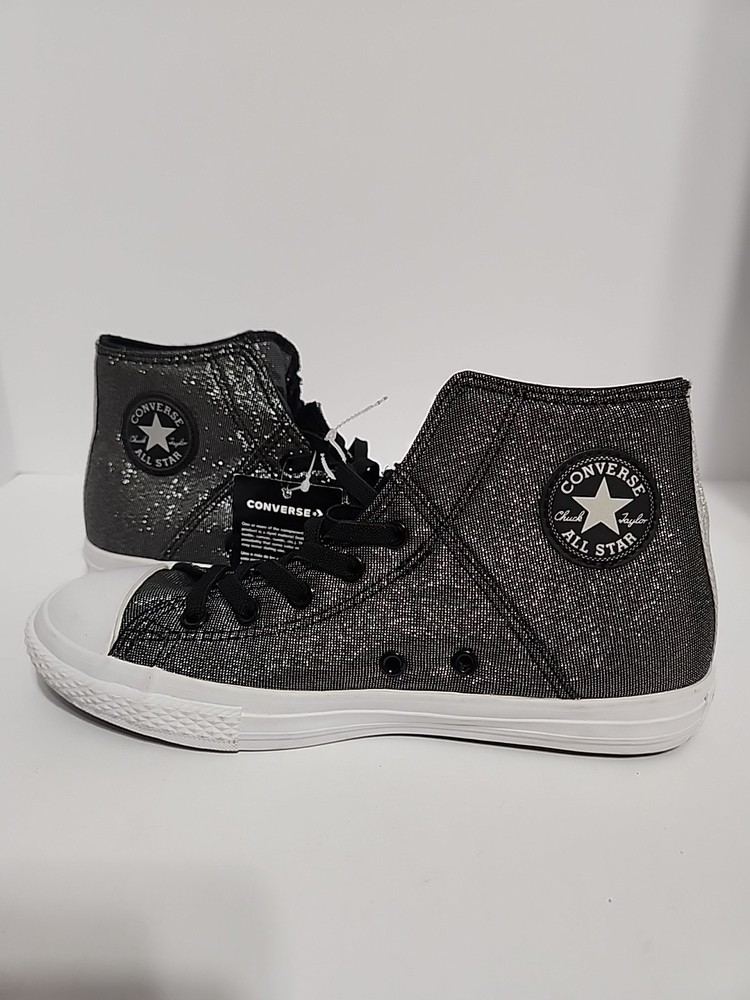 NWT Converse Chuck Taylor All Stars Sz 4.5 Shimmer Glitter Jr high top sneaker