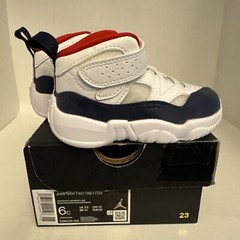 JORDAN JUMPMAN TWO TREY TODDLER DQ8433 102 White/Navy/Red Toddler US Size 6C