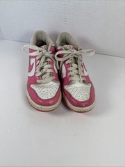 Nike Dunk Low Shoes Youth Size 5Y Pink/White Sneakers Kids FB9109-102Laser Fucia