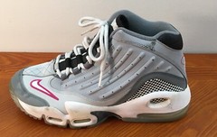 NIKE AIR GRIFFEY MAX Shoes Youth 5.5 Grey And Pink 443957-007