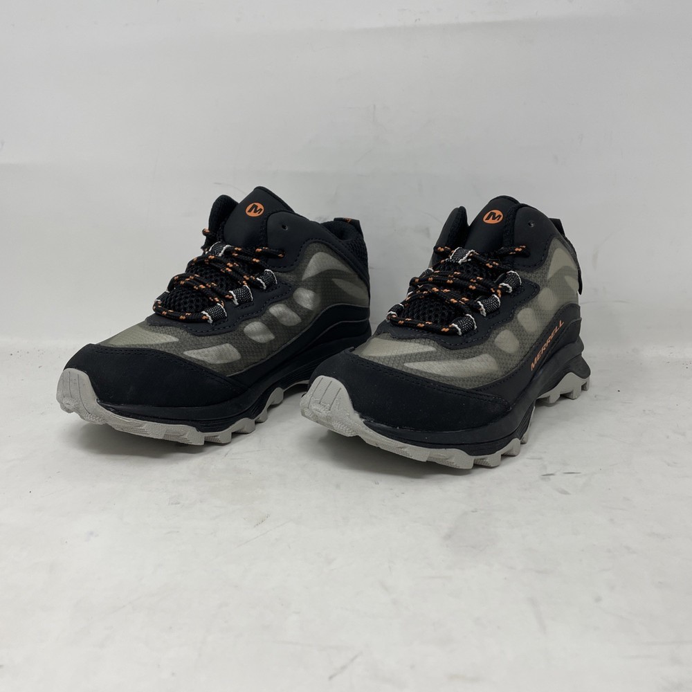 Merrell Unisex Kid’s Moab Speed Mid Waterproof Boot Black Size 2 Wide