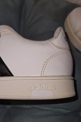 adidas White/Black Low Top Lace-Up Athletic Sneaker Unisex Adults EF6809