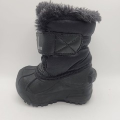 SOREL Little Kid’s Snow Commander Insulated Boots, Black/Charcoal Size 4