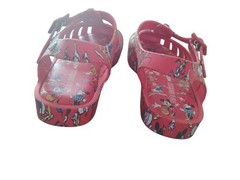 Mini Melissa Disney Mickey & Friends Red Jelly Sandals Kids US 2 Closed Toe