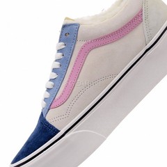 VANS Old Skool Stackform Pig Suede/Sherpa Shoes, Boys Girls Kids, Youth Size 3.5