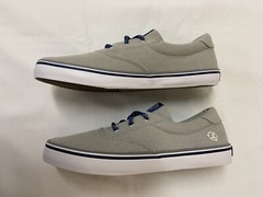 🔥 Big Kid Size 3 🔥 SPERRY Spinnaker Washable Sneaker Boat Shoe Grey Navy Blue
