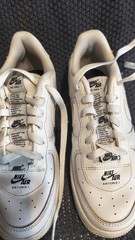 Nike Air Force 1 Low Cream/White Leather Sneakers