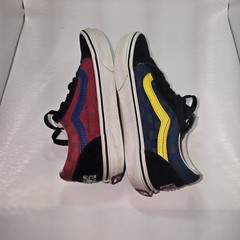 Big Kids Vans Old School Checkered Blue Red 1y