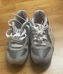 Reebok Classic GL 2620 Athletic Training Sneakers SZ 12 kids orange & grey