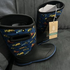 LongCone Kids Mud Boots Construction Monsters Size 4