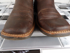 Ariat Patriotic style Camo Brown western Square toe boot Size 4