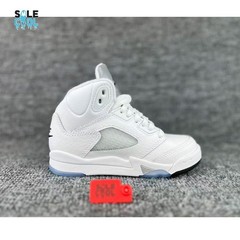 Air Jordan 5 Retro White Metallic PS Preschool Shoes HQ7979-103