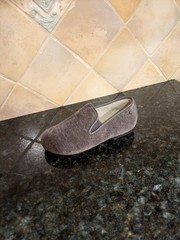 Manuela de Juan Handmade in Spain Gray Corduroy Toddler Shoe EU 23 / US 7