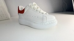 Alexander McQueen Oversized Sneakers Kids EU 27/ US 10 White Red Leather Shoes