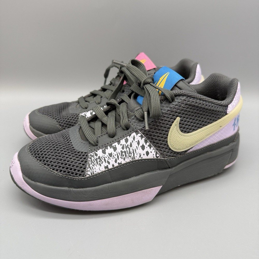 Nike JA 1 Youth Size 5.5Y DX2294-002 Gray Purple Youth Kids “Personal Touch”