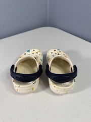 Crocs Toddler Classic Clog White MultiColor Slip On Shoes Unisex Toddler Size C4