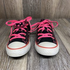 Converse Chuck Taylor All Star Double Tongue Sneakers Black Pink Youth US Size 3